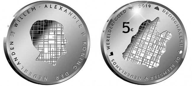 Netherlands 5 2019. The Beemster World Heritage Site. Silver Proof