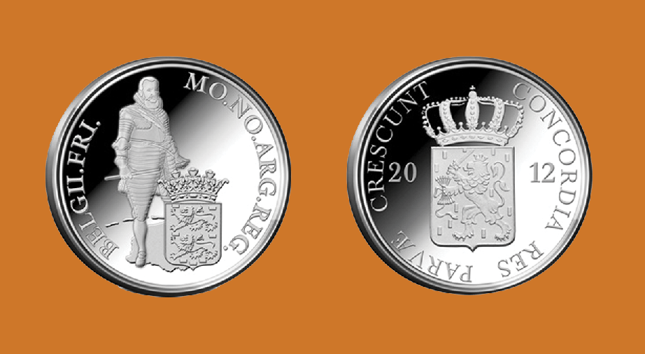 Netherlands Silver Ducat 2012. Friesland. Proof