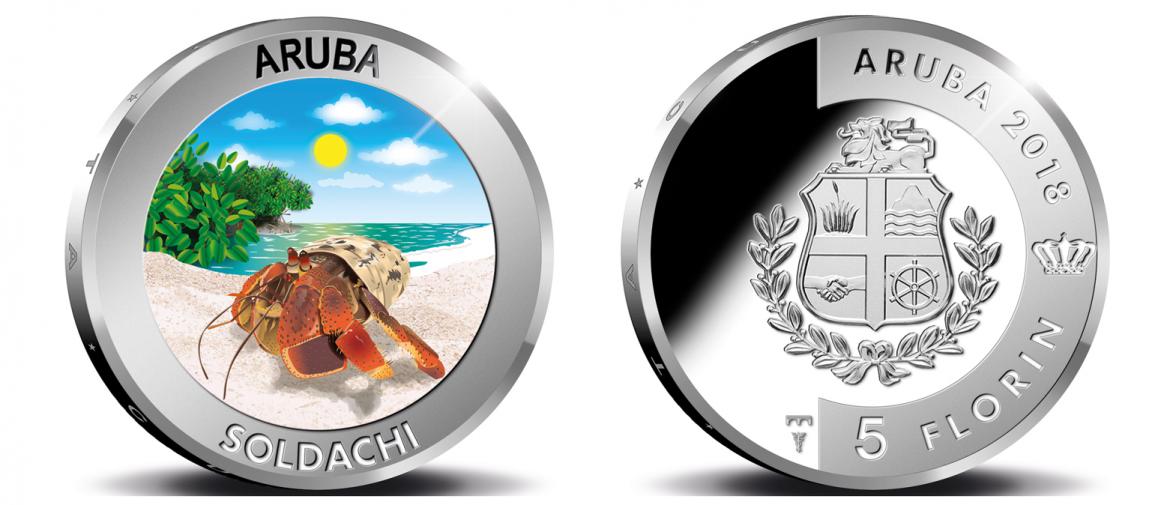 5 Florin Aruba Soldachi 2018 Silver Proof