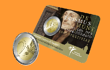 Netherlands 2  2011 Commemorative. Erasmus of Rotterdam. BU