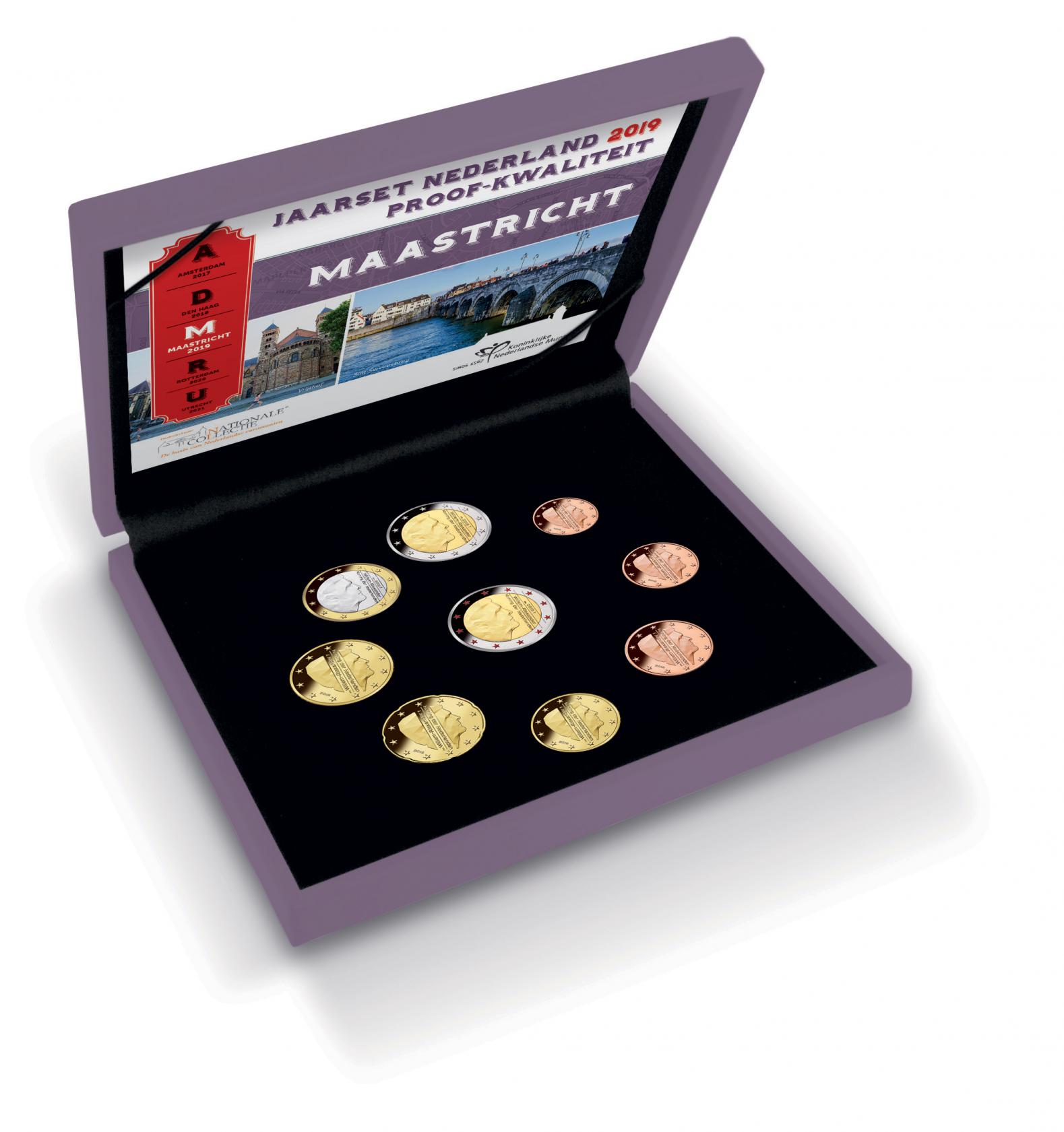 Netherlands 2019 Proof Set. 9 coins