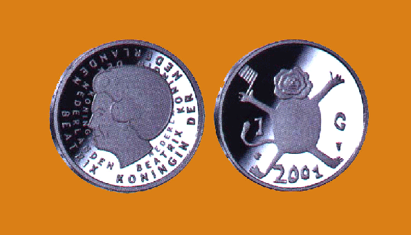 Netherlands 1 Guilder 2001. Commemorative Last Guilder. Proof