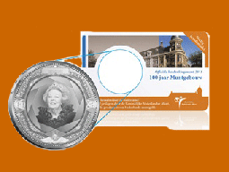 Netherlands 5 2011. Silver-plated copper-nickel. Centennial of the Utrecht Mint Building. Uncirculated