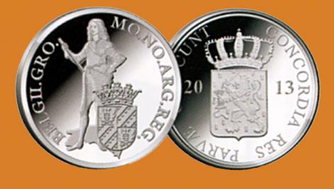 Netherlands Silver Ducat 2013. Groningen. Proof