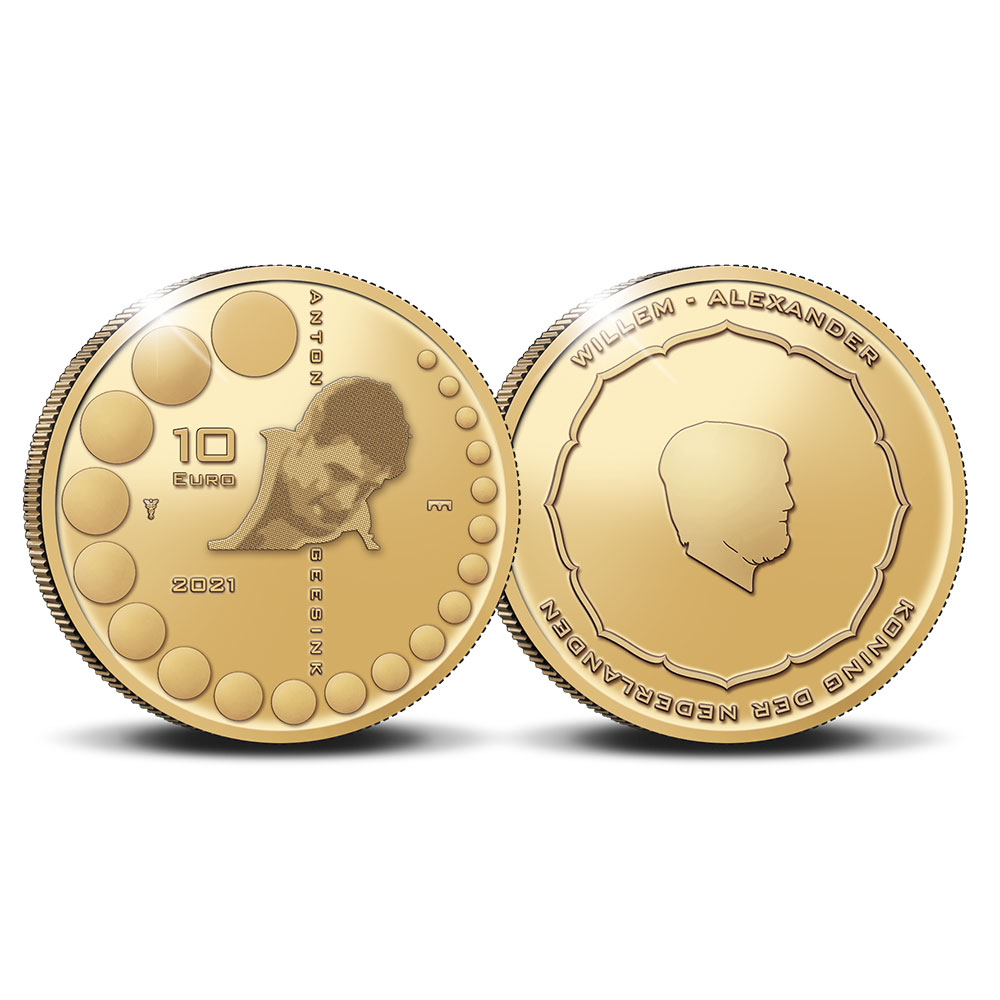 Netherlands €10 2021. Dutch Sports Hero: World-Famous Judoka Anton Geesink. Gold Proof