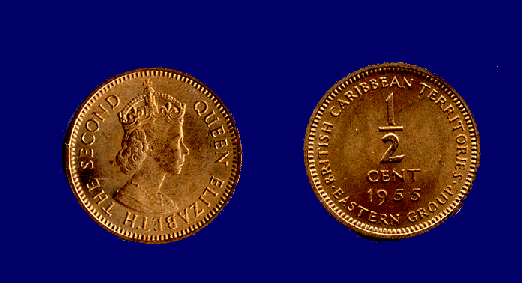 British Caribbean Territories  Cent 1955. BU