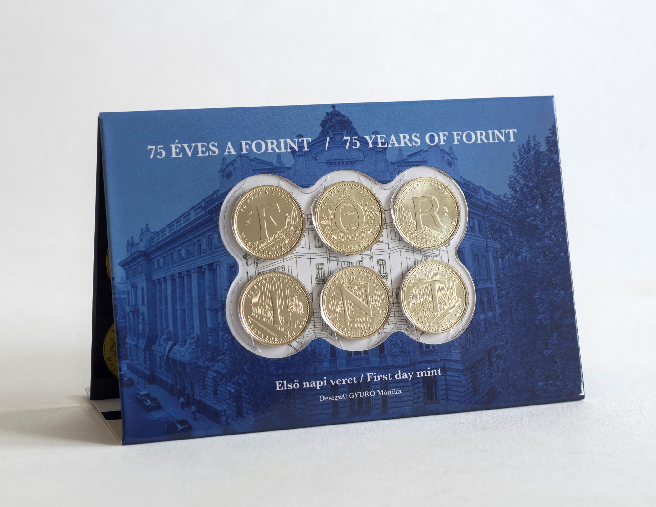 Hungary. 75th Anniversary of the Forint. 1st Day of Issue Set. BU