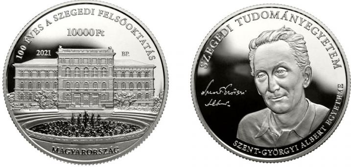 Hungary 10,000 Forint 2021. Szeged University Centennial. Silver Proof