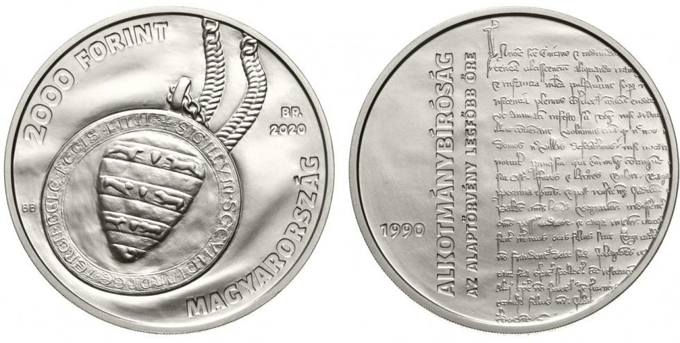 Hungary 2,000 Forint 2020. 0th Anniversary of the Constitutional Court. Cu-Ni BU