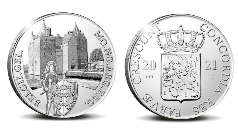 Netherlands Proof Silver Ducat 2021-Loevestein Castle