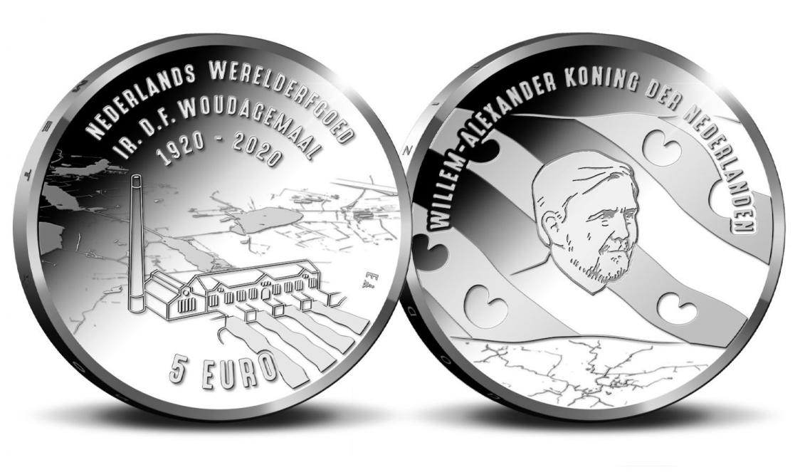 Netherlands 5 2020. Wouda Pumping Station. Silver Proof