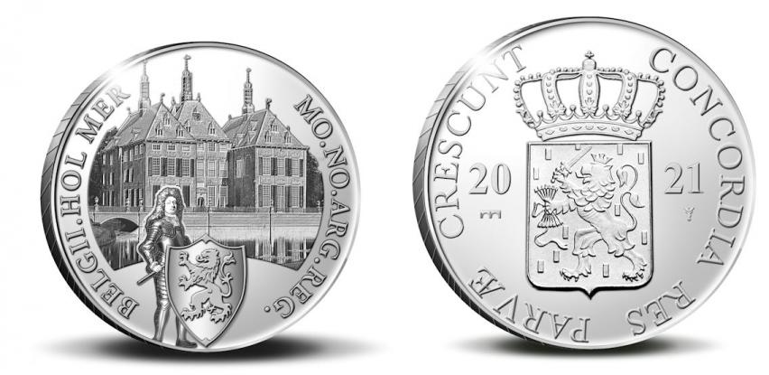 Netherland Silver Ducat 2021-. Duivenvorde Castle. Proof